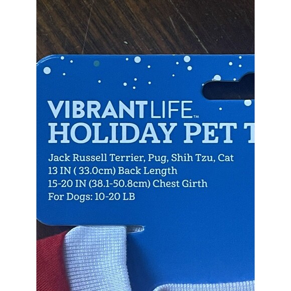 NWT Vibrant Life Dog Small 10-20 lbs Gray Holiday Pet Tee Official Cookie Tester - Picture 5 of 8